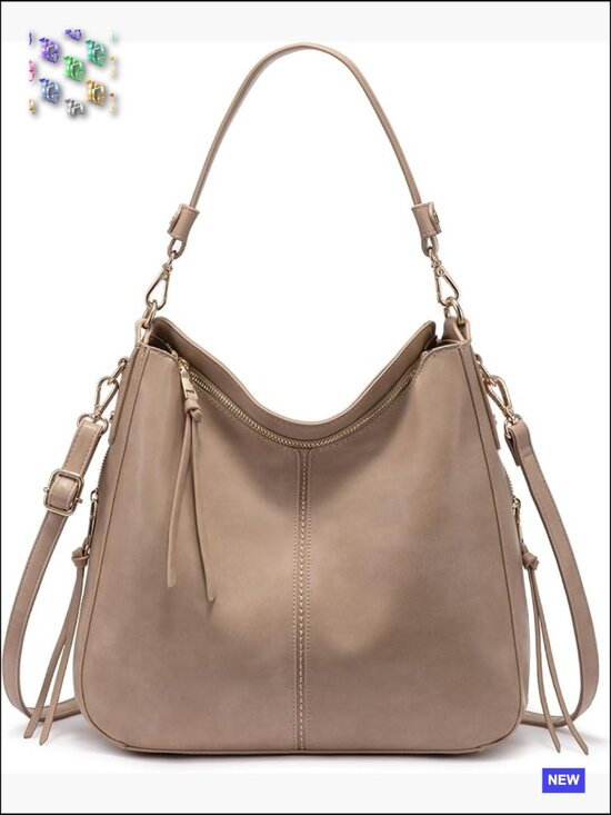 Handbags - Faux Leather Hobo Bag Retro Large Crossbody Shoulder Purse Designer Chic